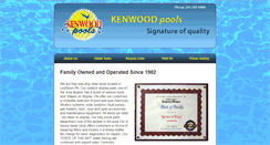 Desktop Screenshot of kenwoodpools.net