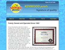 Tablet Screenshot of kenwoodpools.net